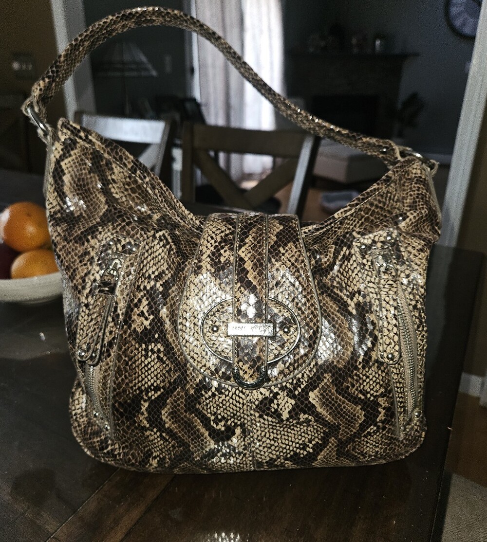 Nine West Snakeskin Hobo Bag